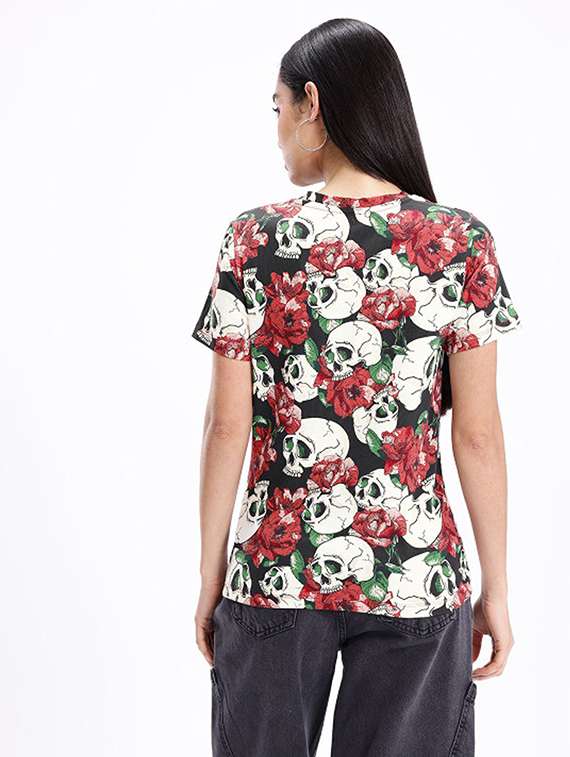 women printed short sleeve t-shirt - 22408902 -  Standard Image - 2