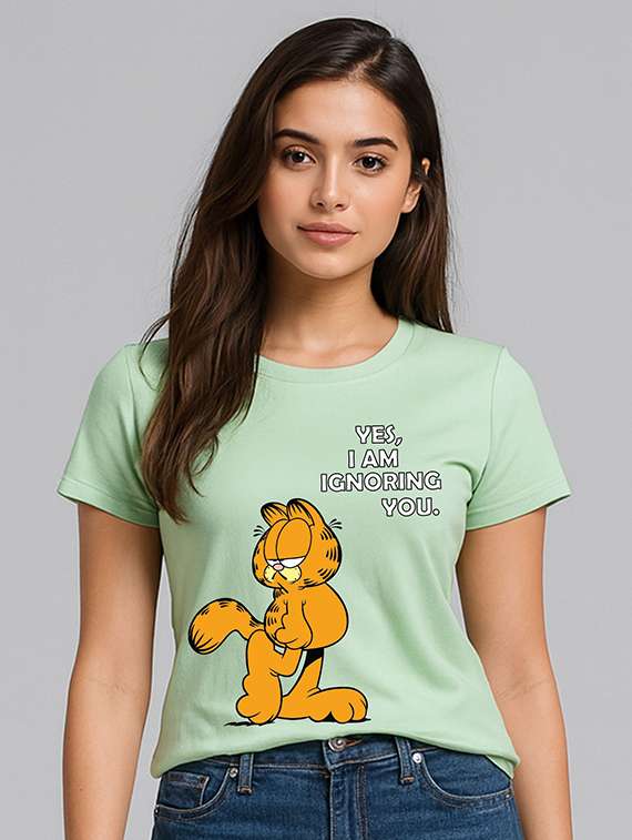 women printed short sleeve t-shirt