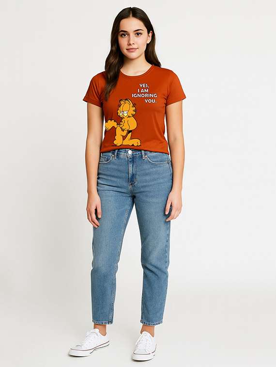 women printed short sleeve t-shirt - 22409010 -  Standard Image - 2