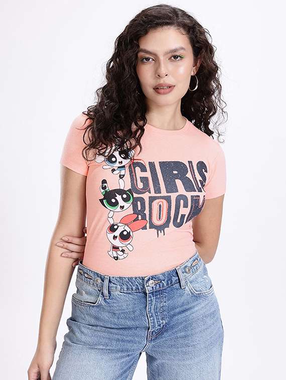women printed short sleeve t-shirt - 22409026 -  Standard Image - 2