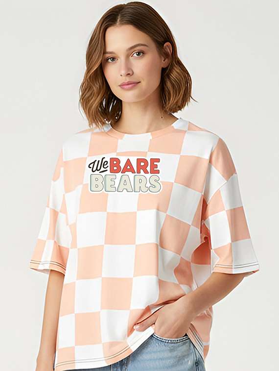 women printed short sleeve oversized t-shirt - 22409036 -  Standard Image - 2