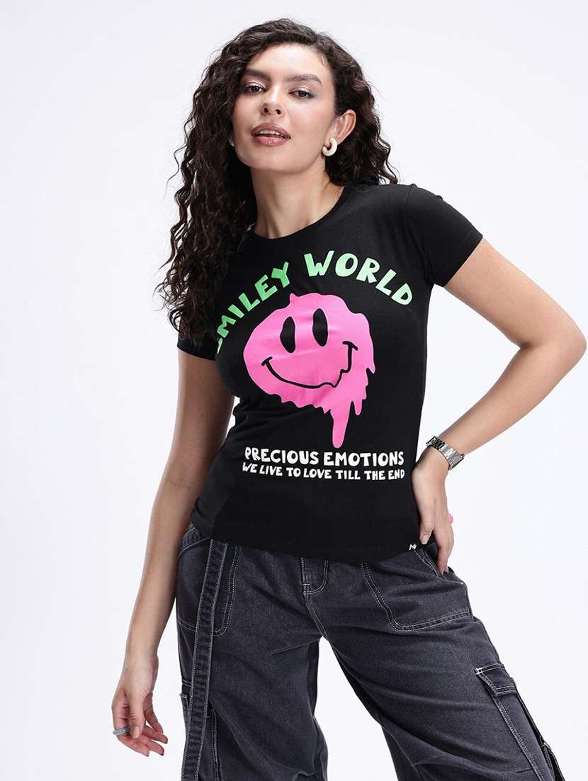 women printed short sleeve t-shirt - 22409142 -  Standard Image - 2