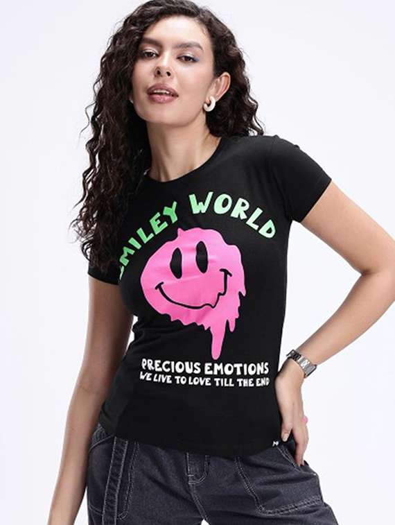 women printed short sleeve t-shirt - 22409154 -  Standard Image - 2