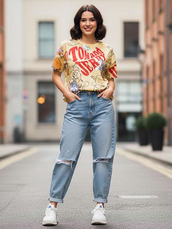 women printed short sleeve t-shirt - 22409160 -  Standard Image - 2