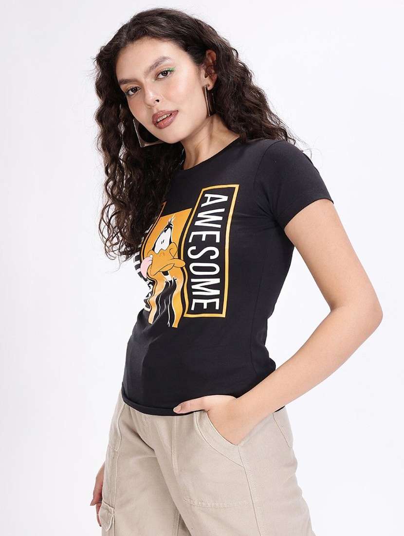 women printed short sleeve t-shirt - 22409214 -  Standard Image - 2