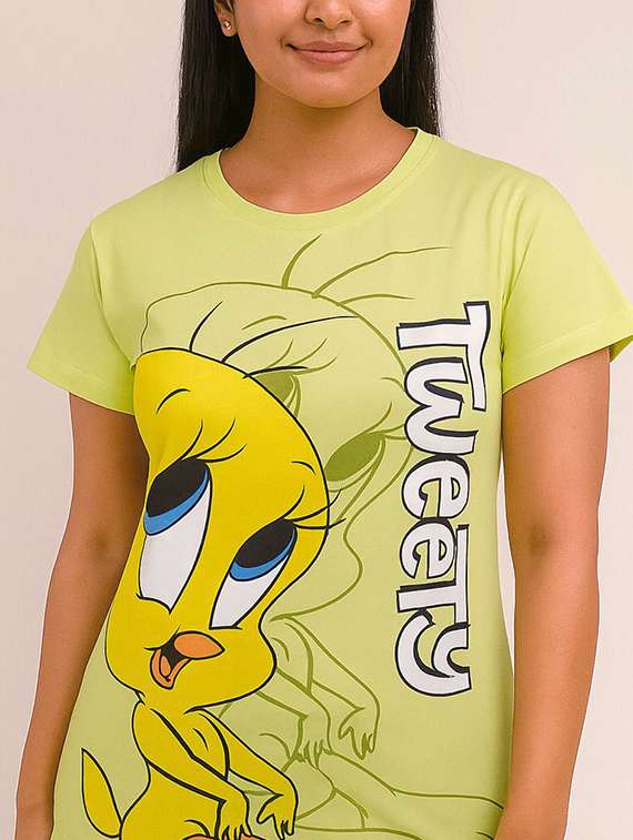 women printed short sleeve t-shirt - 22409240 -  Standard Image - 2