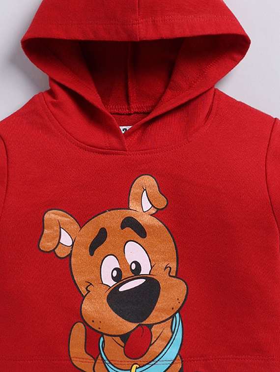 girls printed long sleeve hooded sweatshirt - 22409316 -  Standard Image - 2