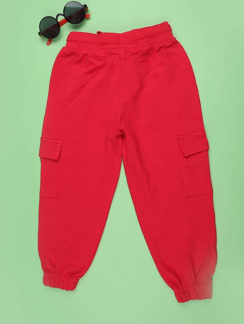 girls plain mid rise regular fit jogger - 22410616 -  Standard Image - 2
