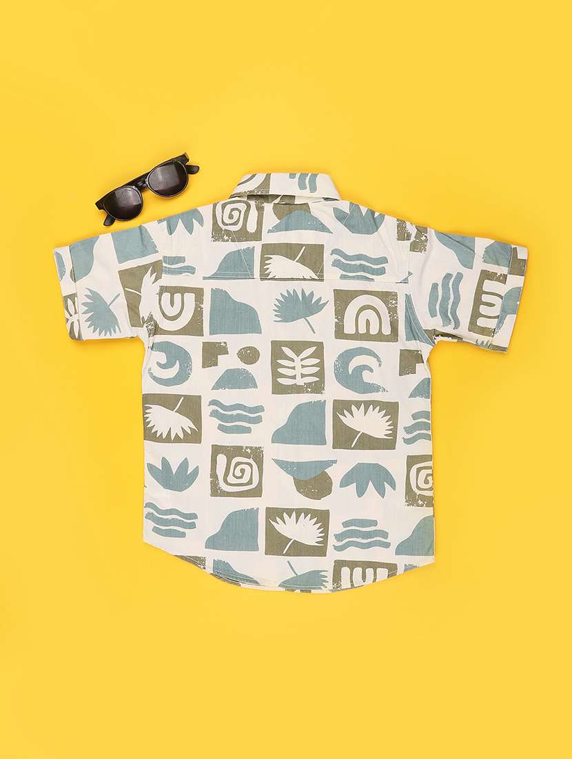 boys printed short sleeves shirt and shorts set - 22410651 -  Standard Image - 2