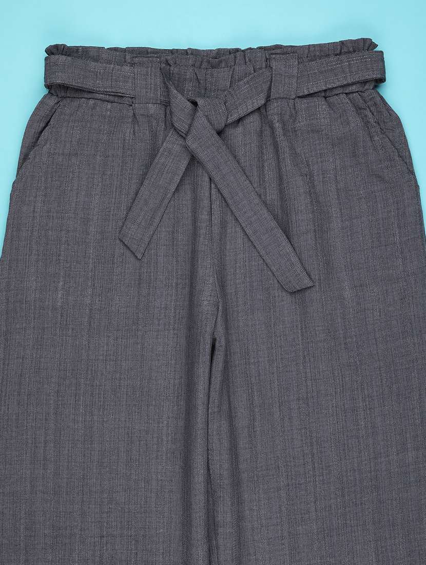 grey cotton palazzo trouser - 22410771 -  Standard Image - 2