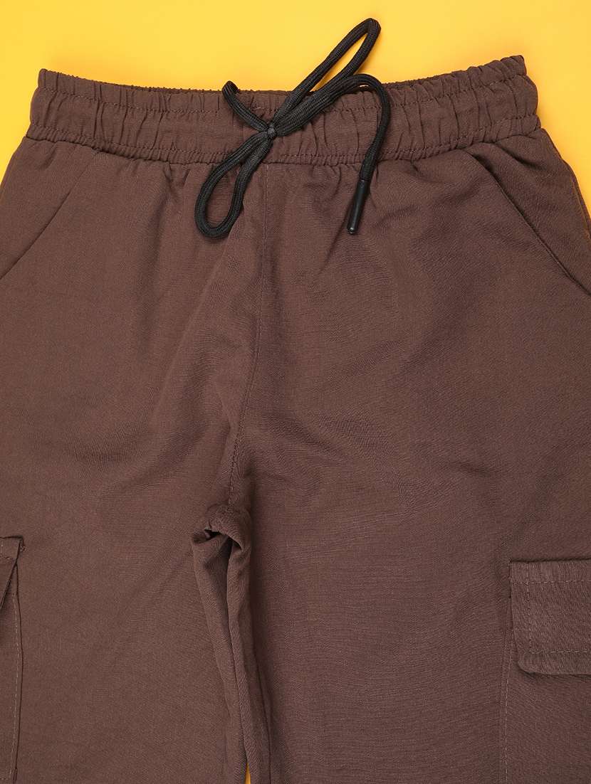 boys solid mid rise cargo - 22410775 -  Standard Image - 2