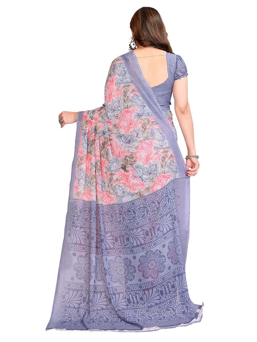 women pack of 2 printed combo saree with blouse - 22411020 -  Standard Image - 2