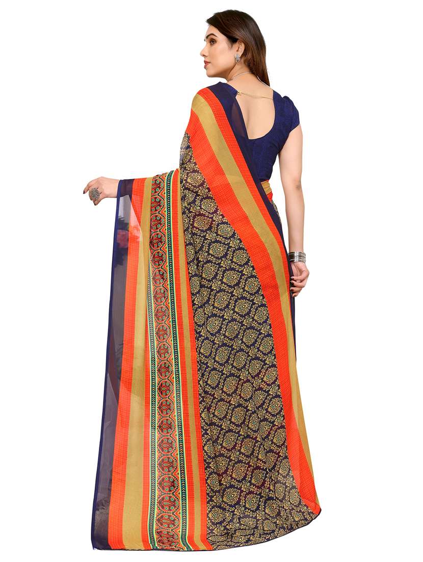 women pack of 2 printed combo saree with blouse - 22411060 -  Standard Image - 2