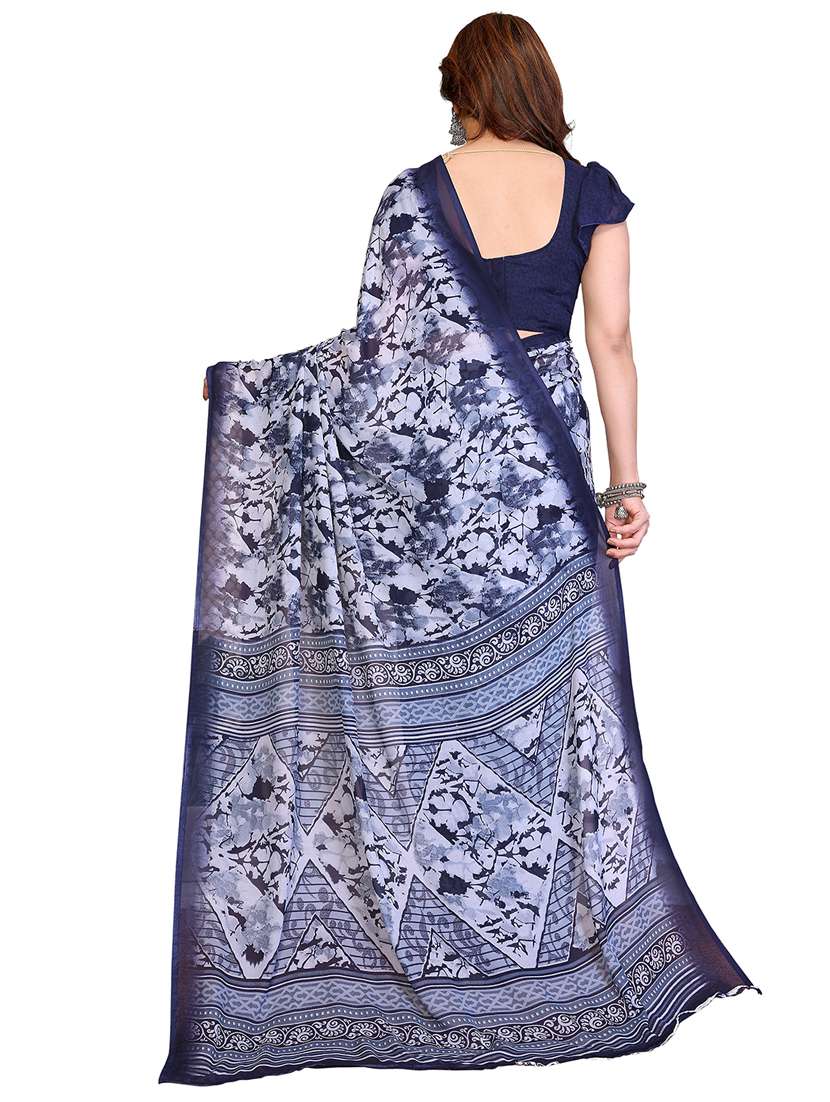 women pack of 2 printed combo saree with blouse - 22411424 -  Standard Image - 2