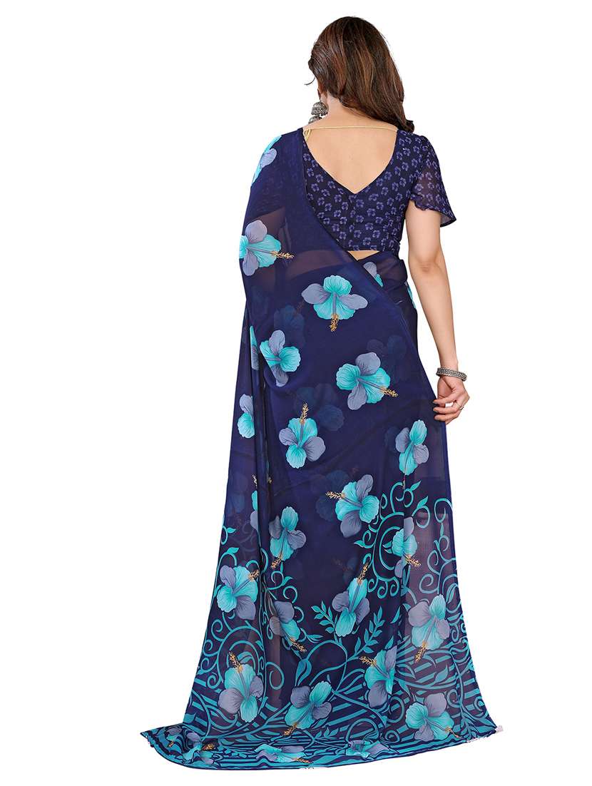 women pack of 2 printed combo saree with blouse - 22411427 -  Standard Image - 2