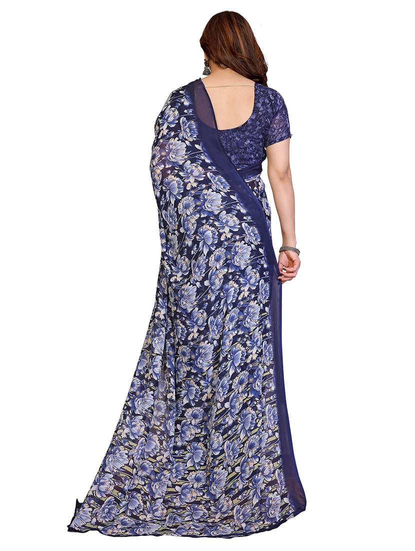 women pack of 2 printed combo saree with blouse - 22411494 -  Standard Image - 2