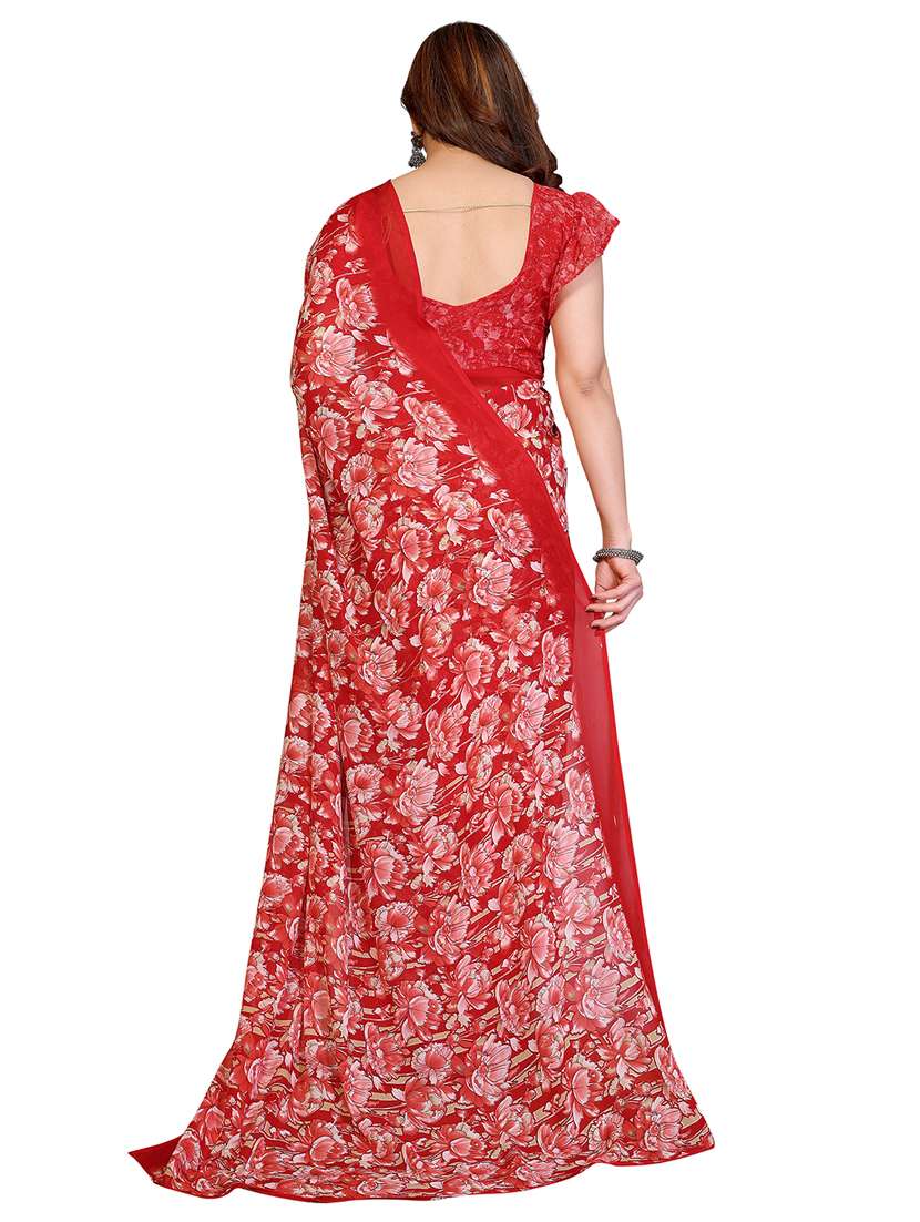 women pack of 2 printed combo saree with blouse - 22411495 -  Standard Image - 2