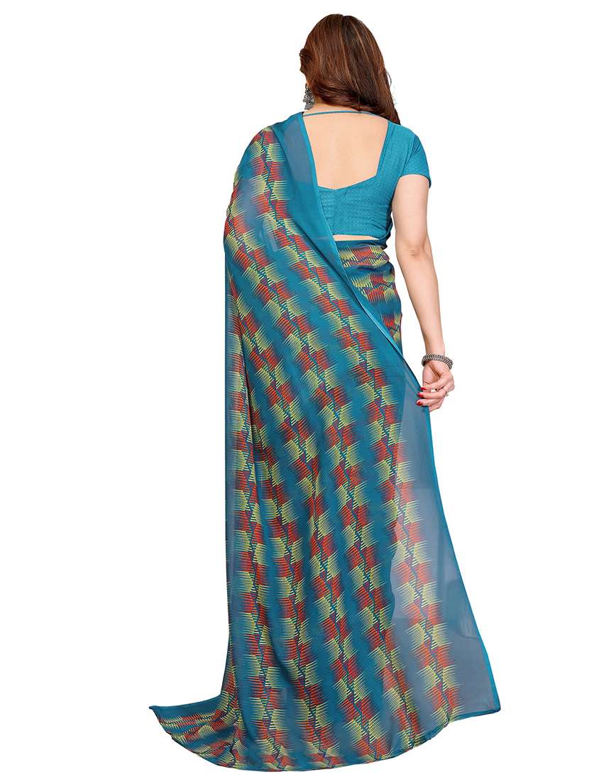 women pack of 2 printed combo saree with blouse - 22411509 -  Standard Image - 2