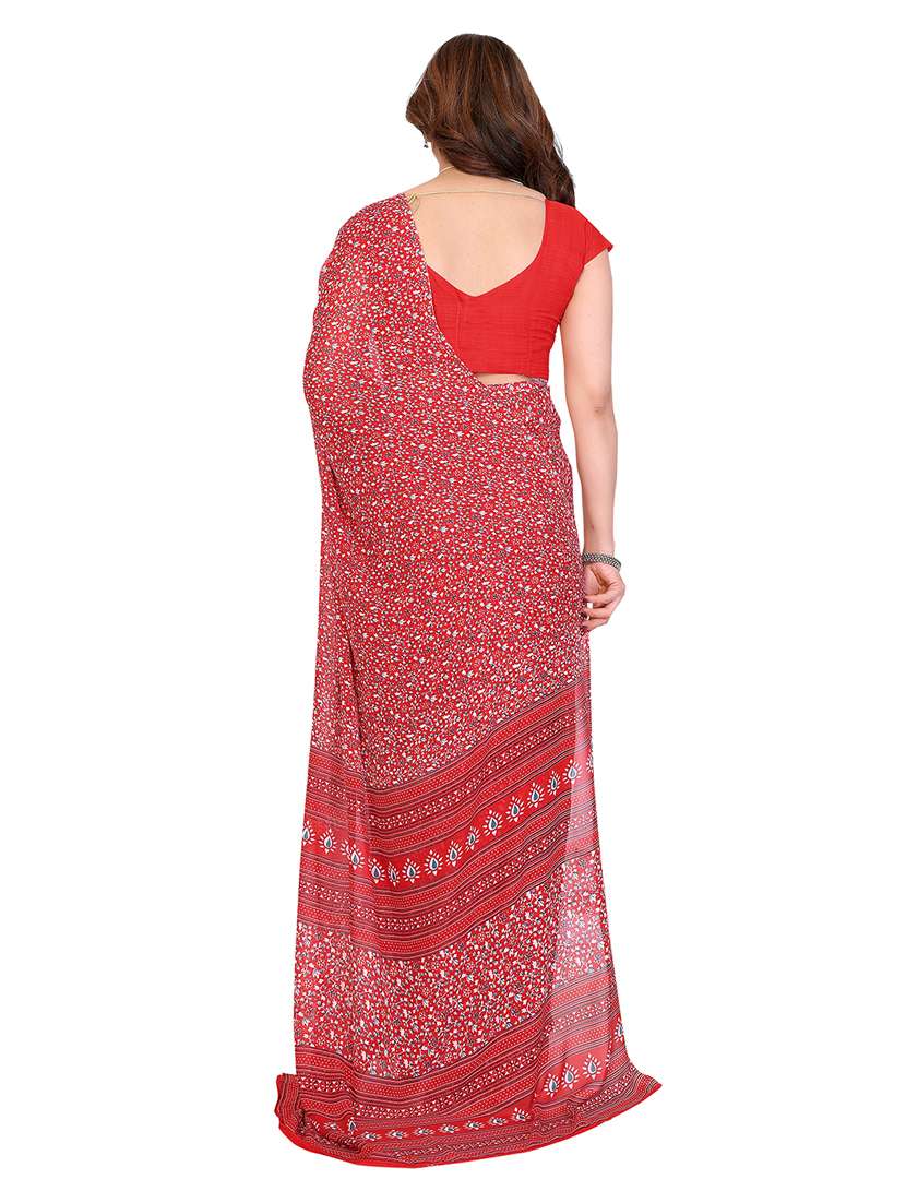 women pack of 2 printed combo saree with blouse - 22411727 -  Standard Image - 2
