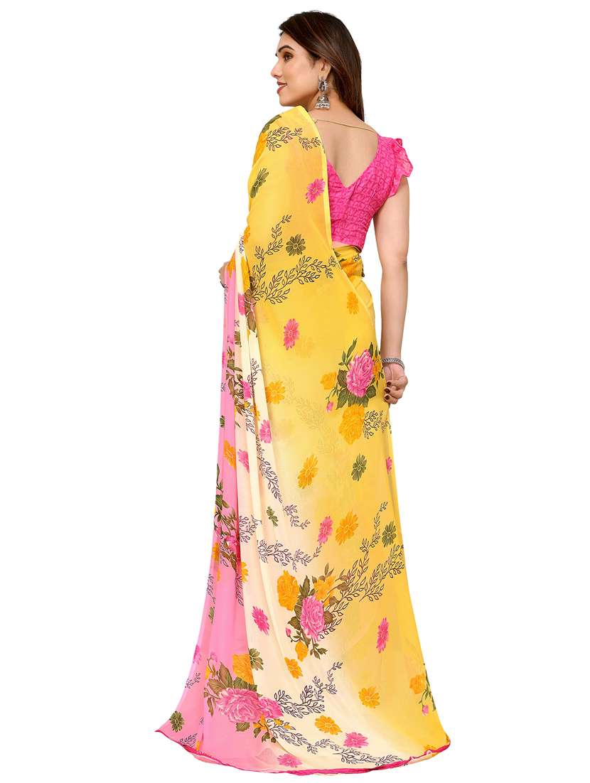 women pack of 2 printed combo saree with blouse - 22411778 -  Standard Image - 2