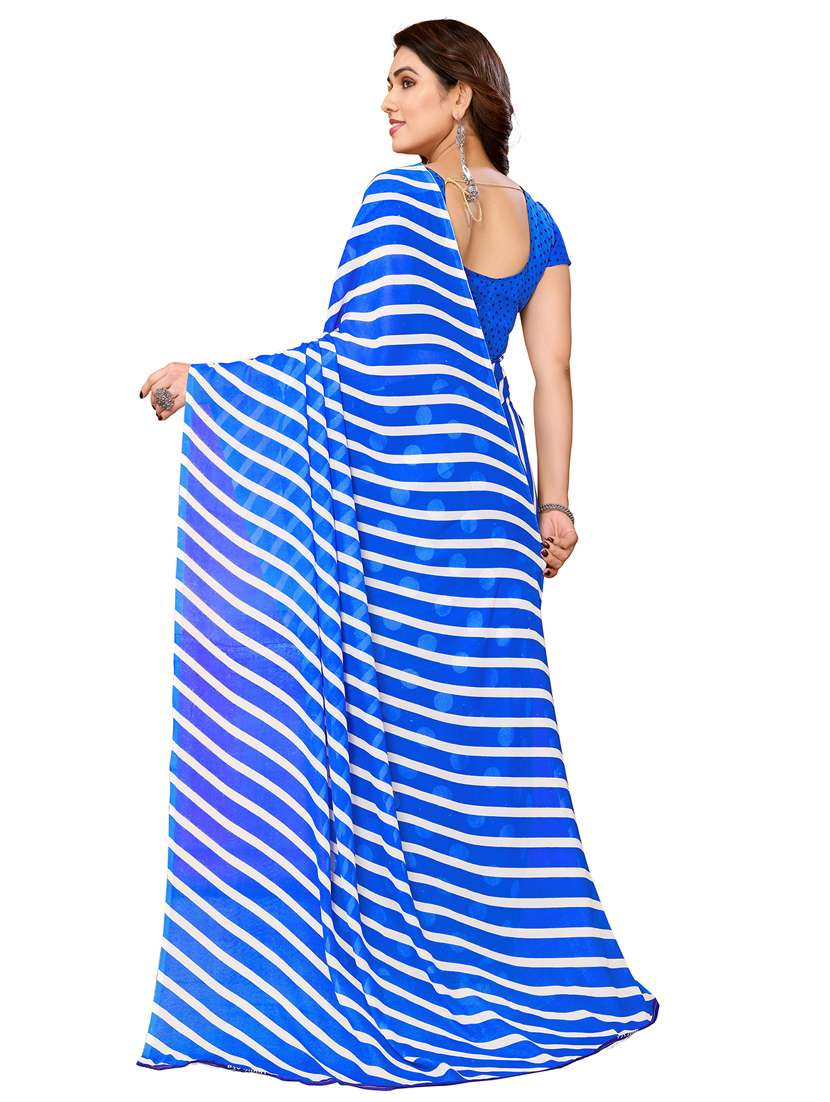 Women Pack Of 2 Printed Combo Saree With Blouse - 22411803 -  Standard Image - 2