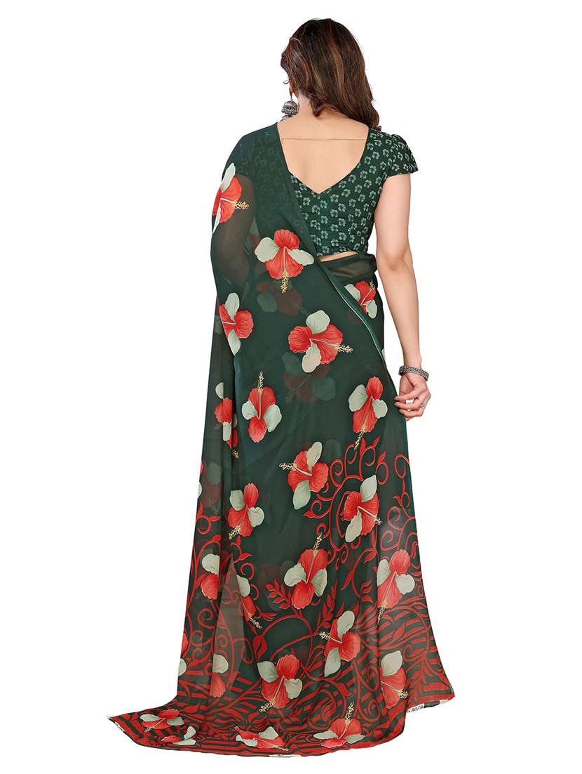 women pack of 2 printed combo saree with blouse - 22411834 -  Standard Image - 2