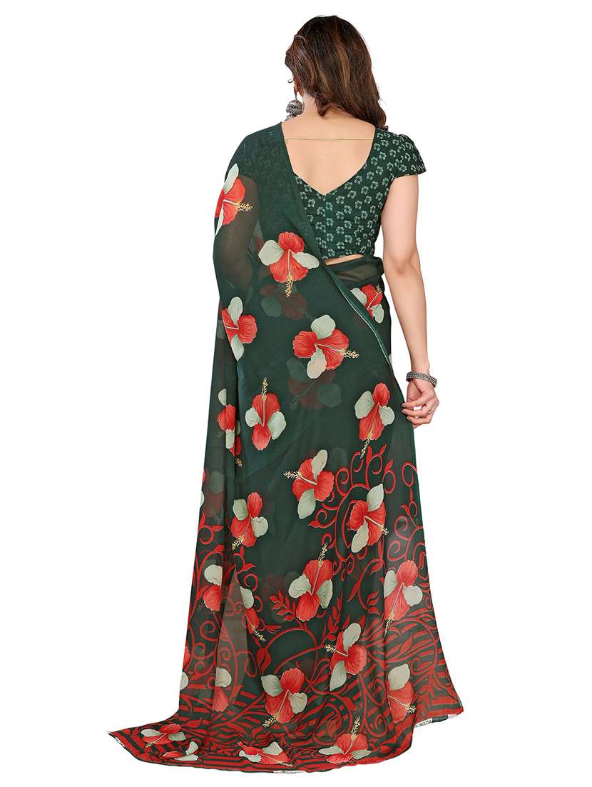 women pack of 2 printed combo saree with blouse - 22411930 -  Standard Image - 2