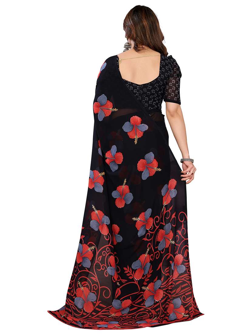 women pack of 2 printed combo saree with blouse - 22412098 -  Standard Image - 2