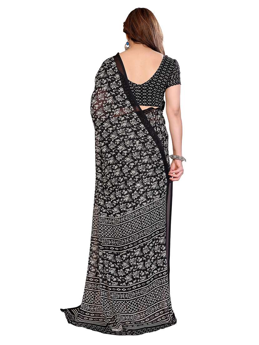 women pack of 2 printed combo saree with blouse - 22412124 -  Standard Image - 2