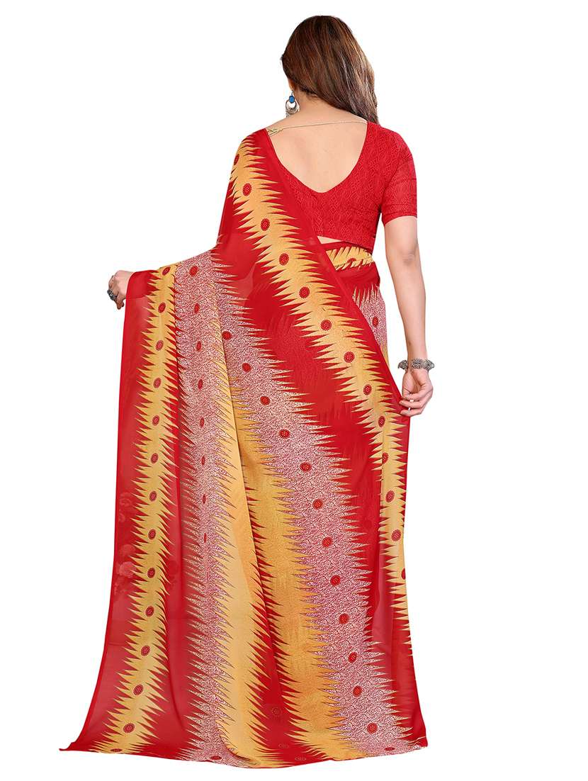 Women Pack Of 2 Printed Combo Saree With Blouse - 22412263 -  Standard Image - 2