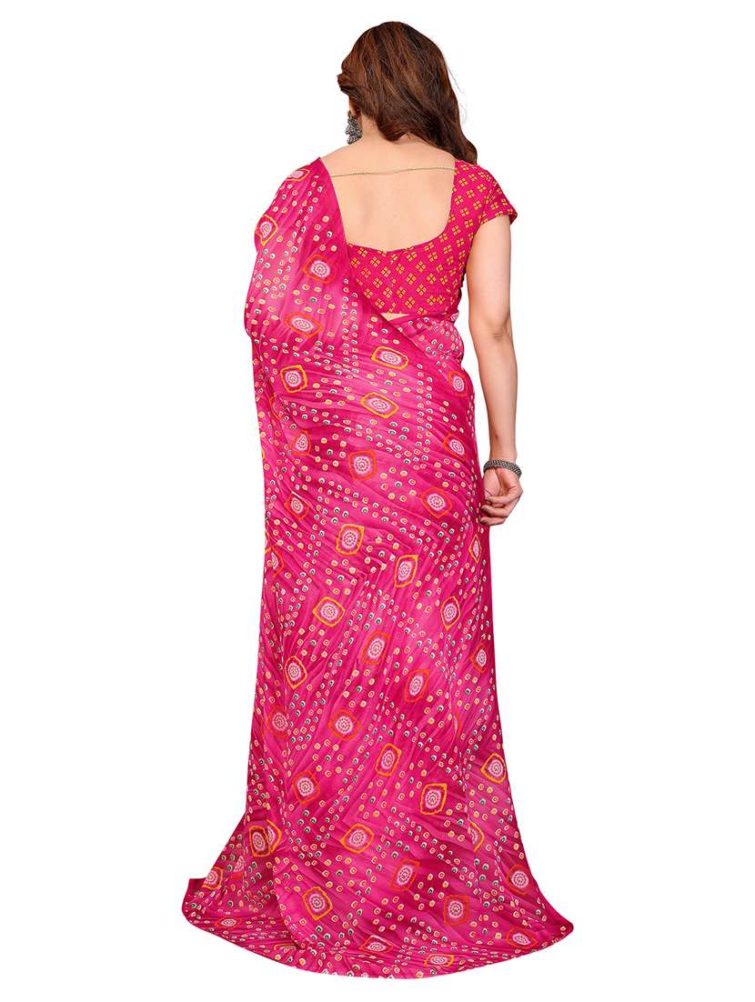 women pack of 2 printed combo saree with blouse - 22412292 -  Standard Image - 2