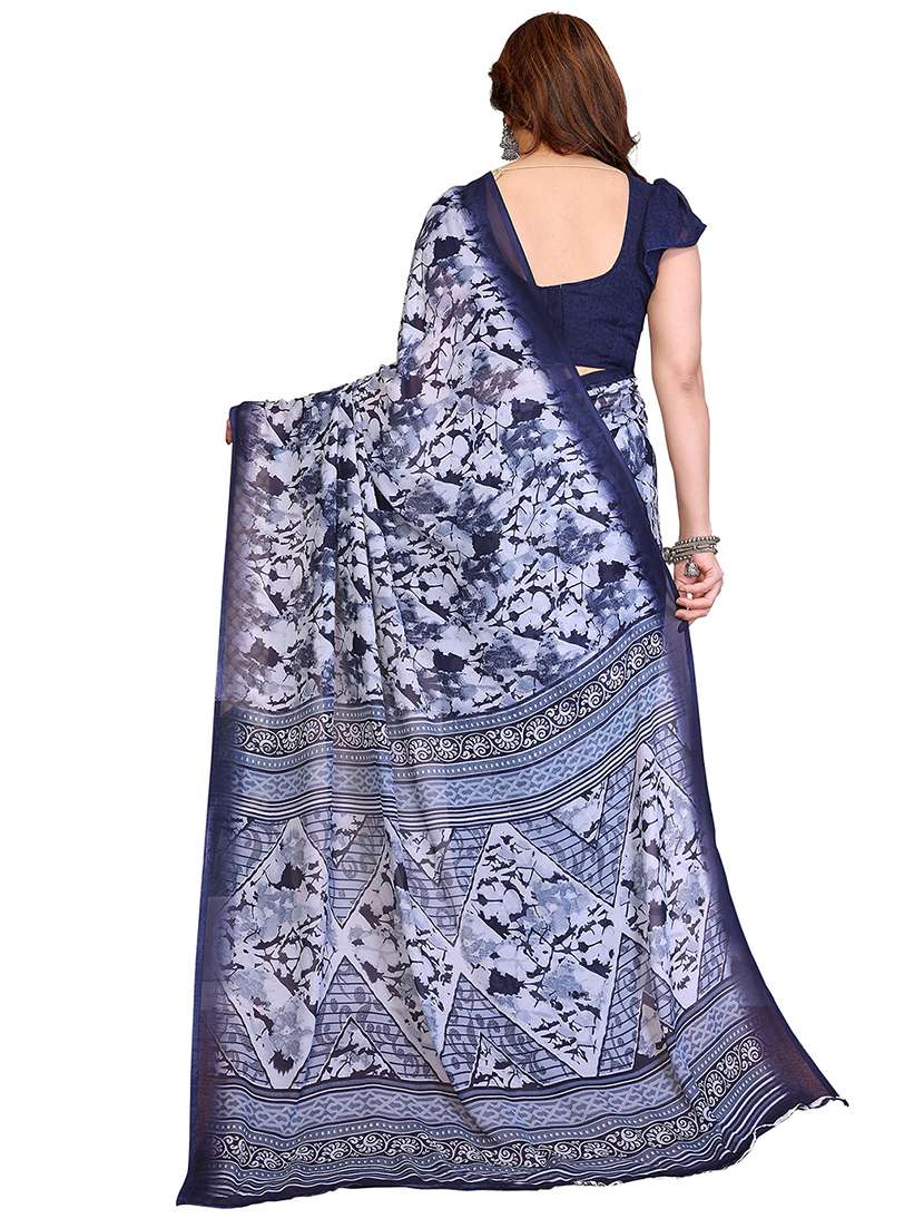women pack of 2 printed combo saree with blouse - 22412380 -  Standard Image - 2