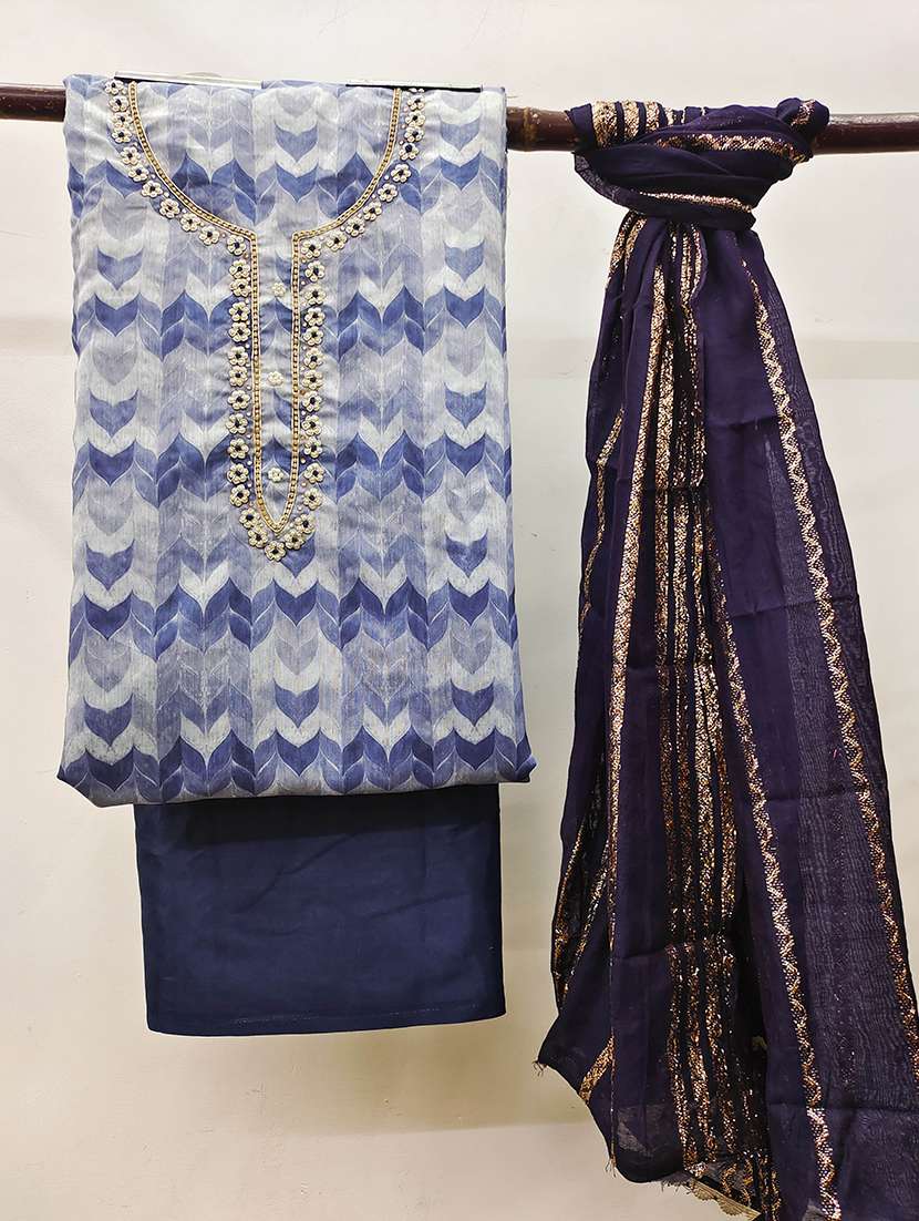 women printed unstitched suit set - 22412965 -  Standard Image - 2