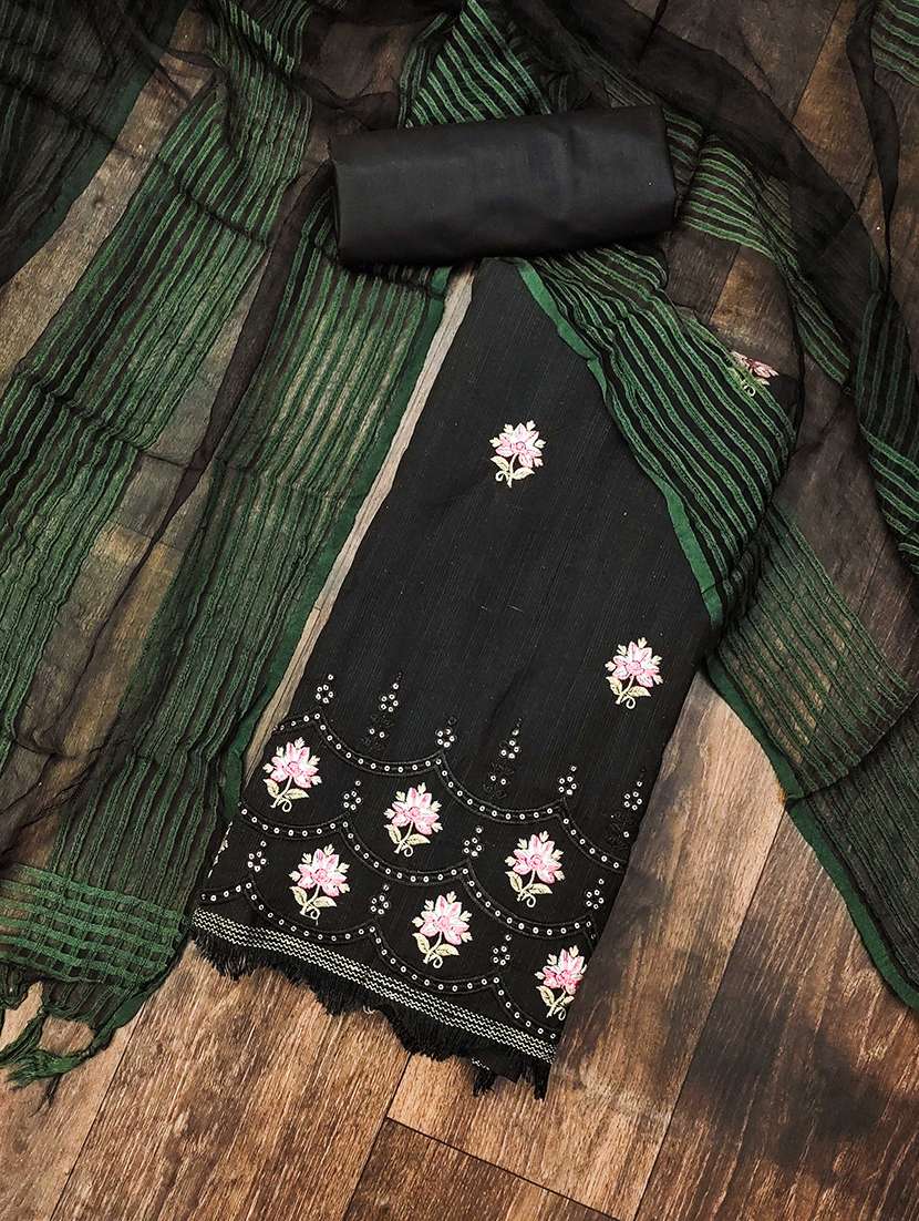 women solid with work unstitched suit set - 22413438 -  Standard Image - 2