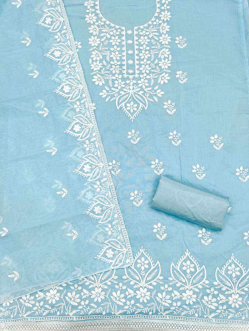 women solid with work unstitched suit set - 22415746 -  Standard Image - 2