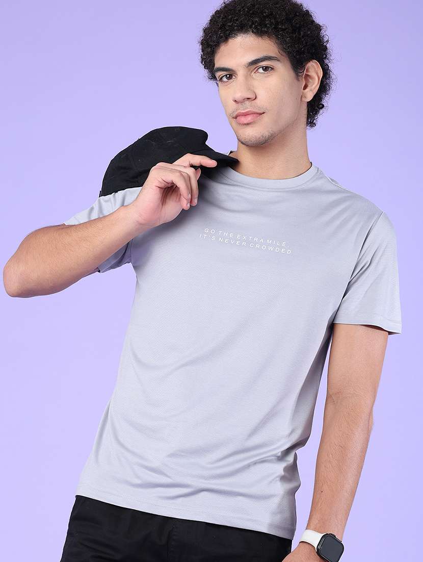 men typographic short sleeve slim fit t-shirt