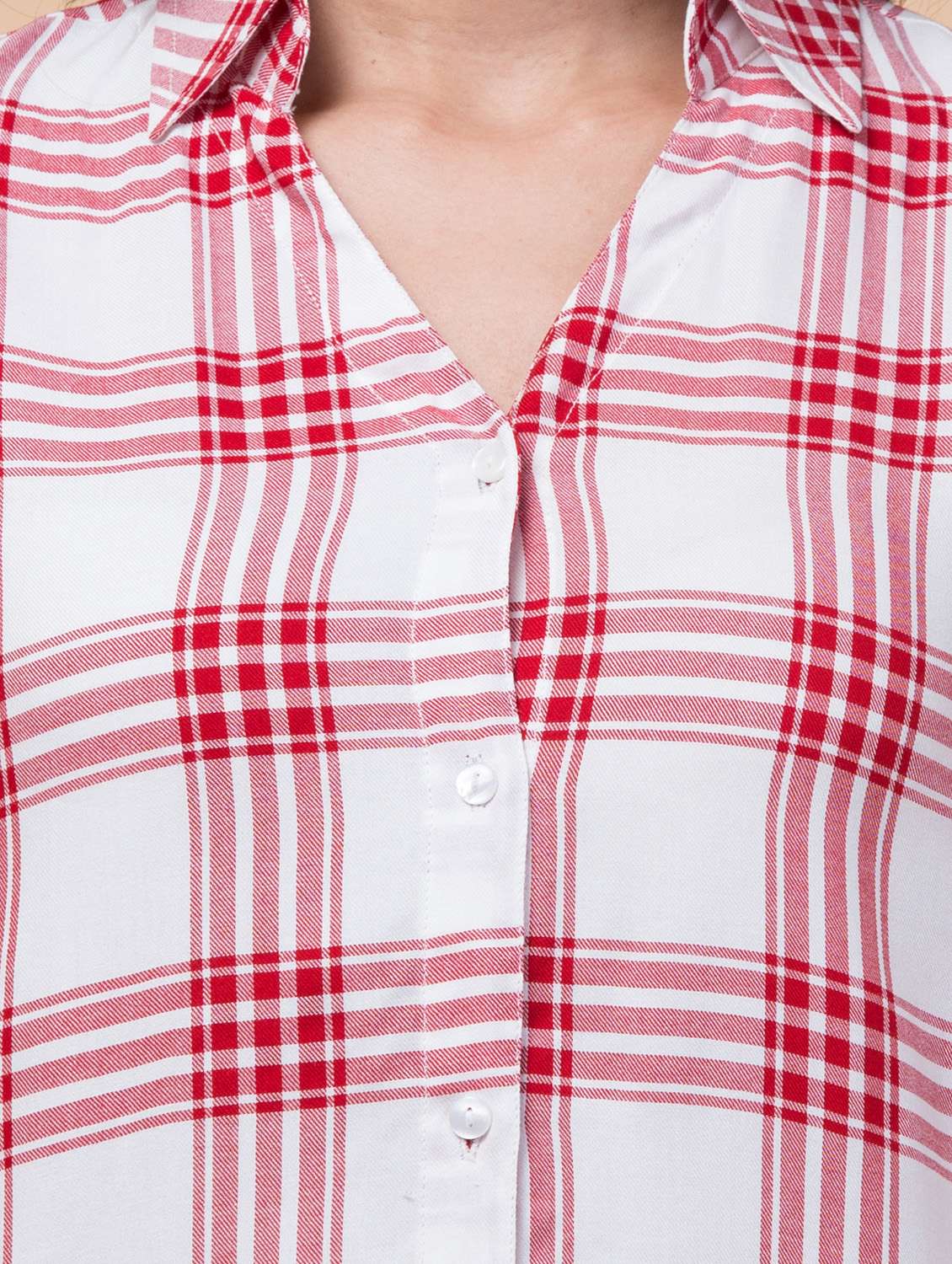 women checkered long sleeve shirt - 22417698 -  Standard Image - 2