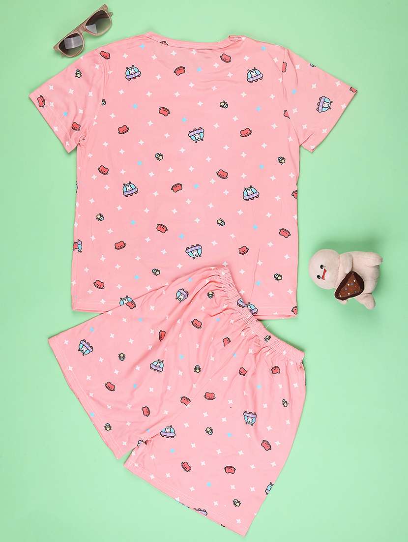 peaccotton shorts set nightwear - 22417926 -  Standard Image - 2