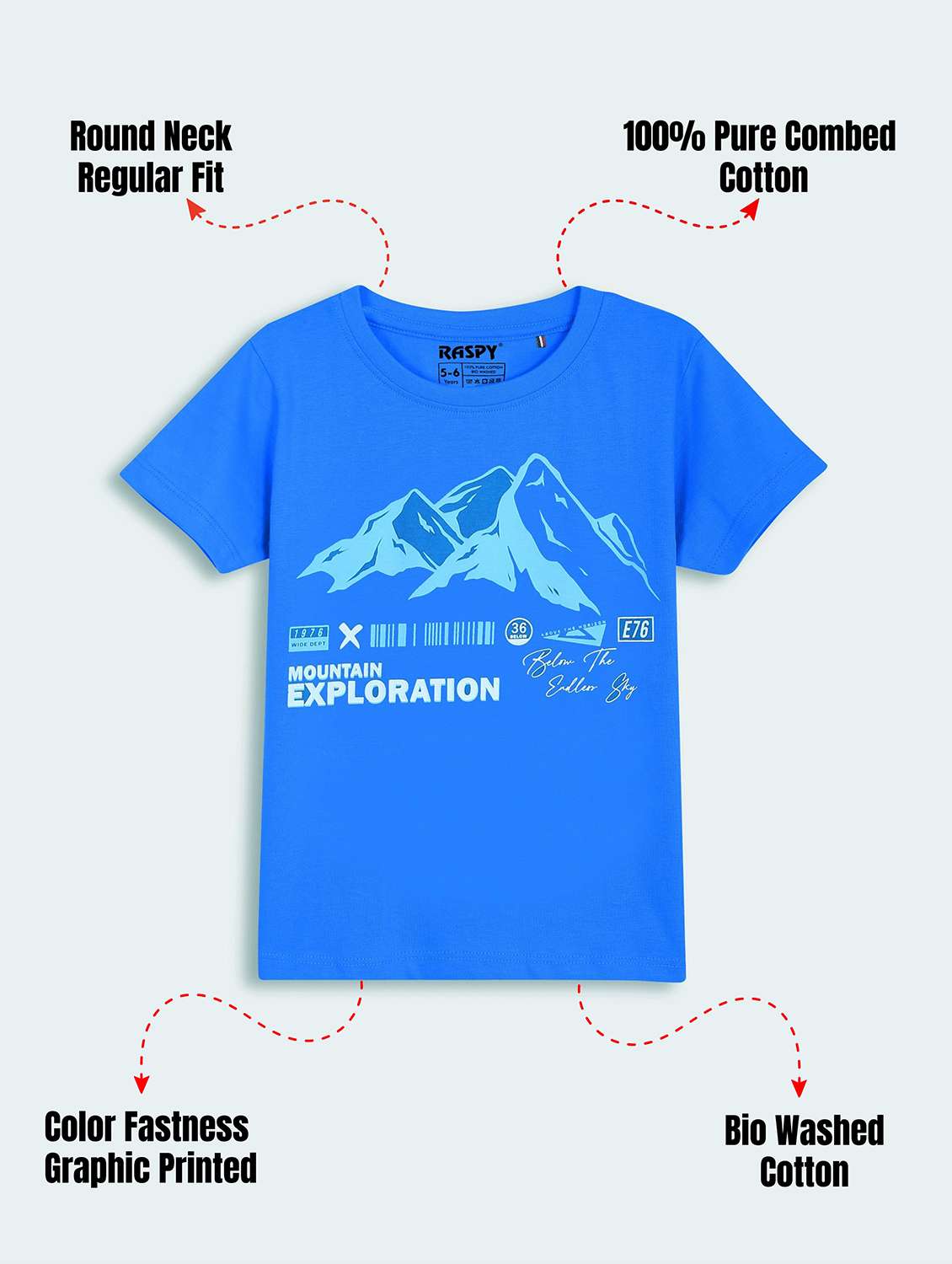 Boys Pack Of 2 Round Neck T-shirt - 22418447 -  Standard Image - 2