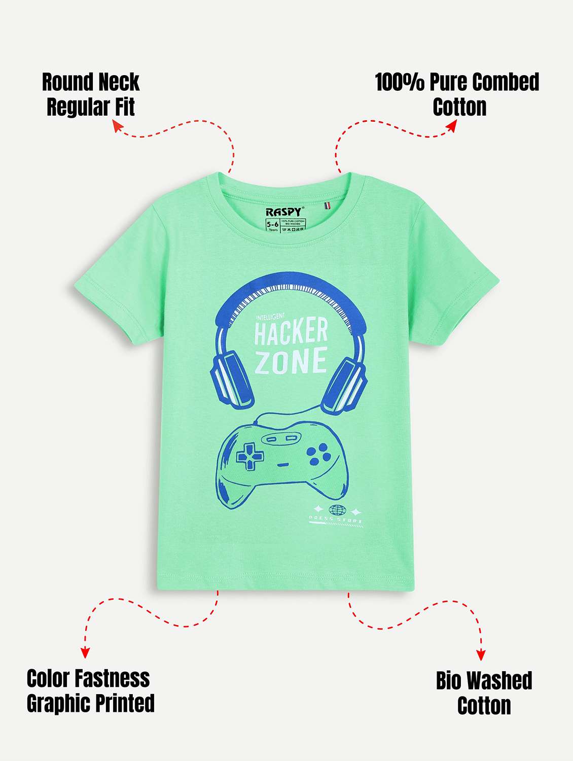Boys Pack Of 3 Printed Round Neck T-shirt - 22418610 -  Standard Image - 2