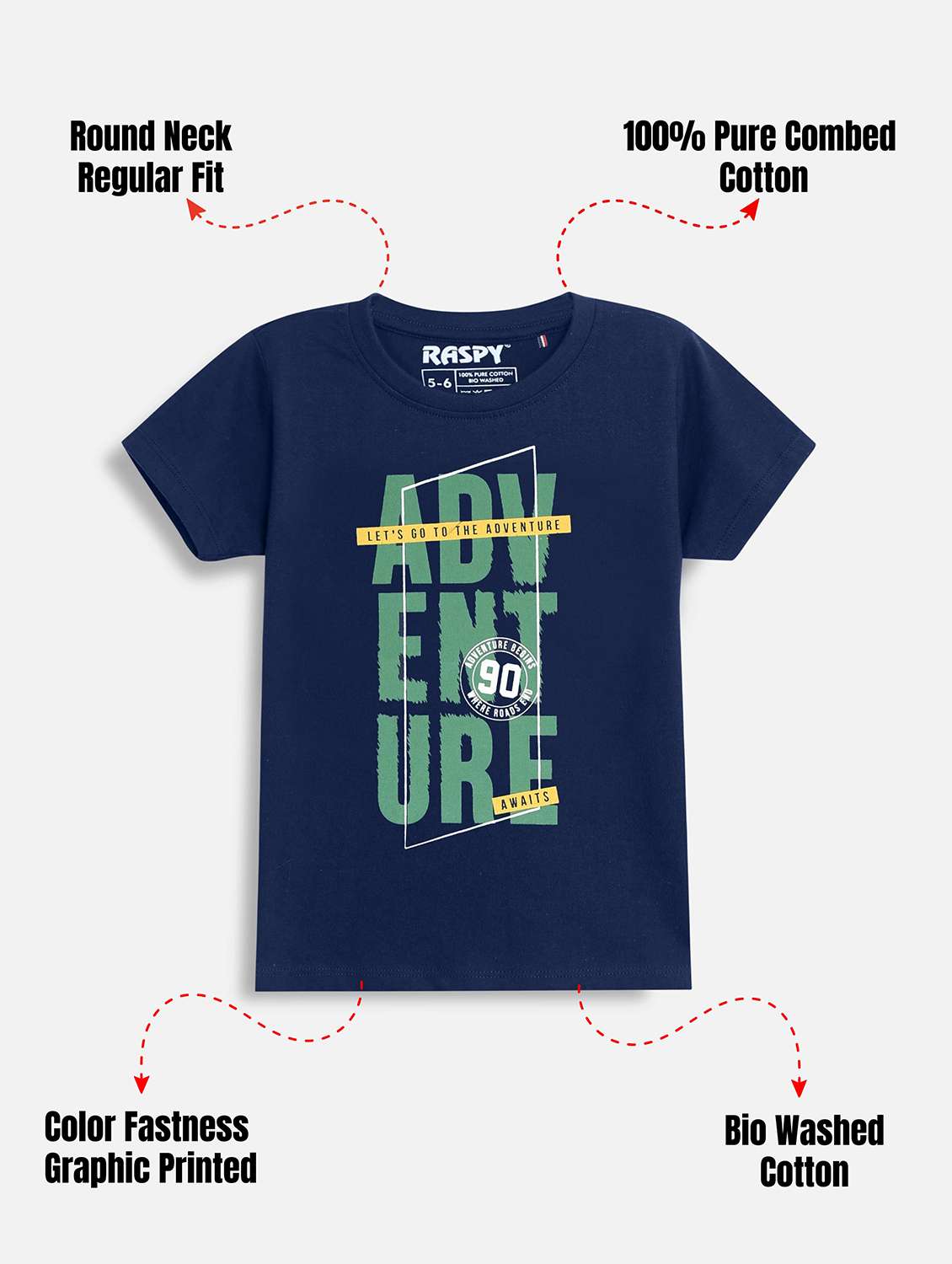 Boys Pack Of 2 Printed Round Neck T-shirt - 22419205 -  Standard Image - 2