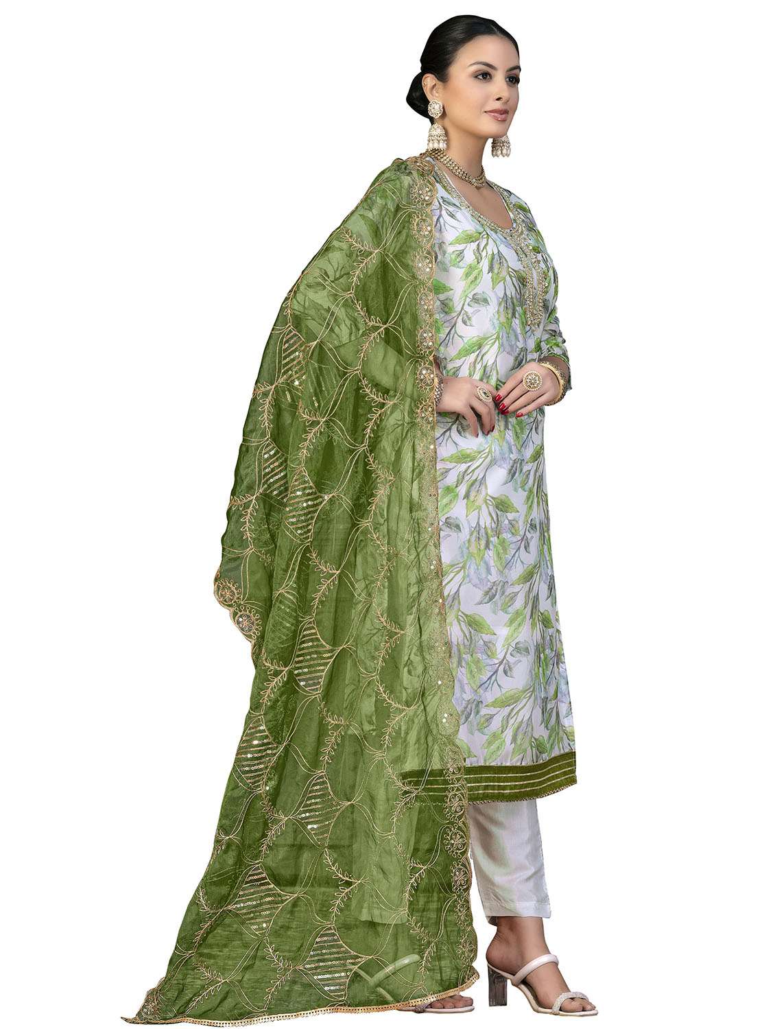 Women Printed Unstitched Suit Set - 22420641 -  Standard Image - 2