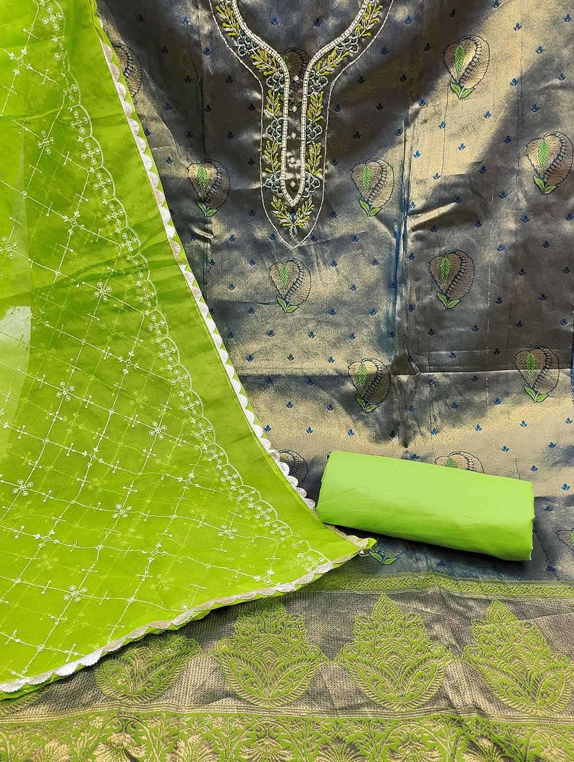 women self design unstitched suit set - 22420882 -  Standard Image - 2