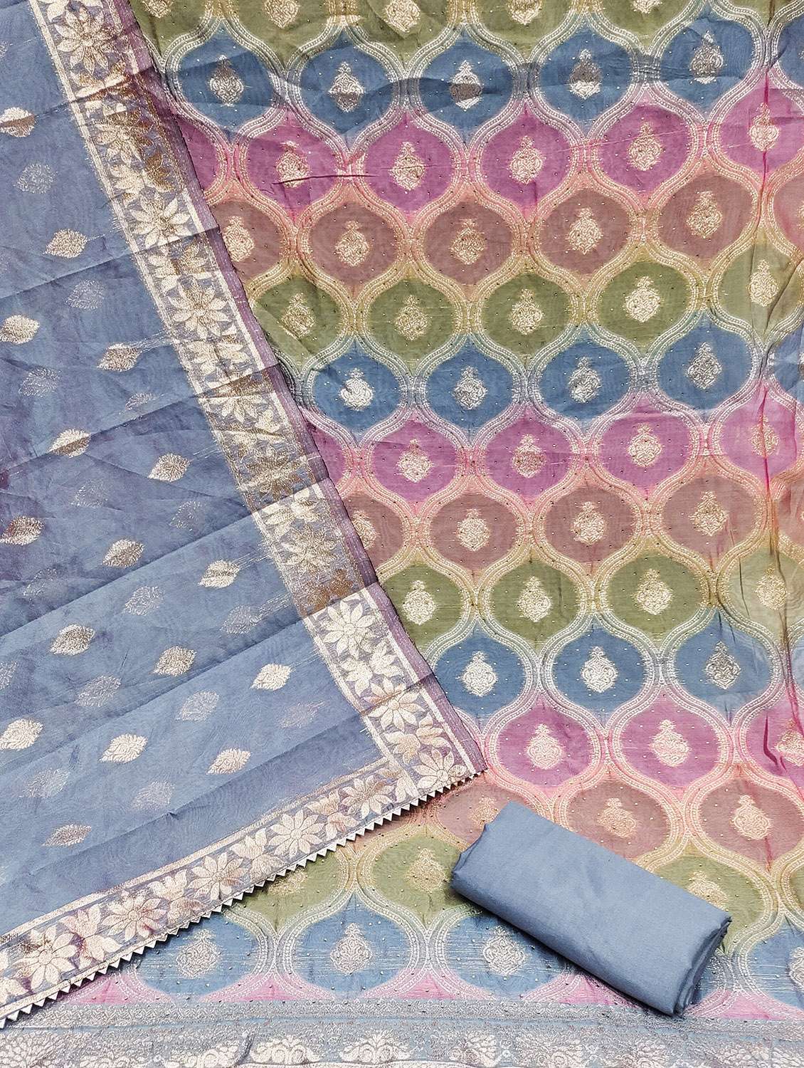 women self design unstitched suit set - 22420968 -  Standard Image - 2