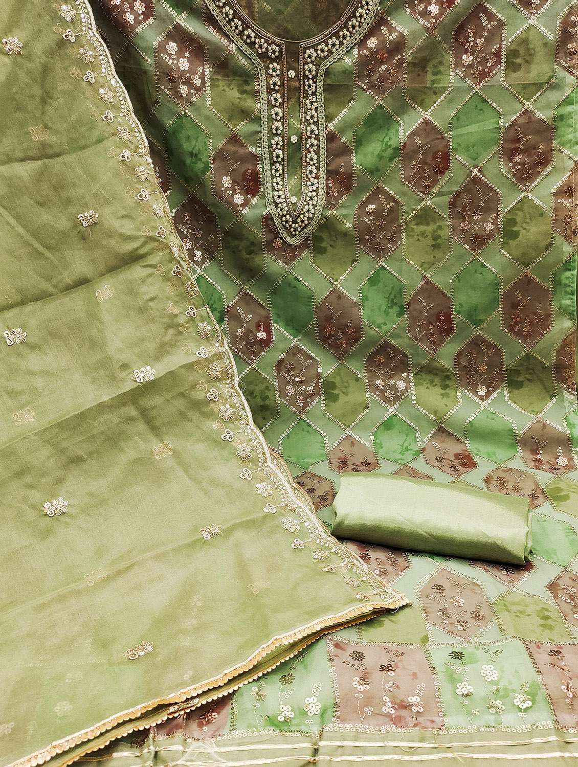 women printed unstitched suit set - 22420995 -  Standard Image - 2