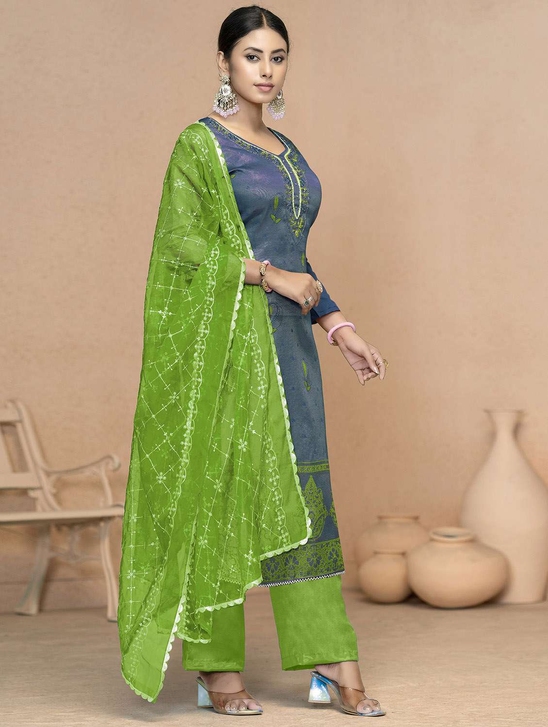women self design unstitched suit set - 22421080 -  Standard Image - 2