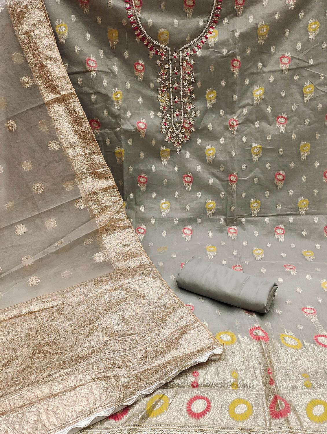 women self design unstitched suit set - 22421237 -  Standard Image - 2