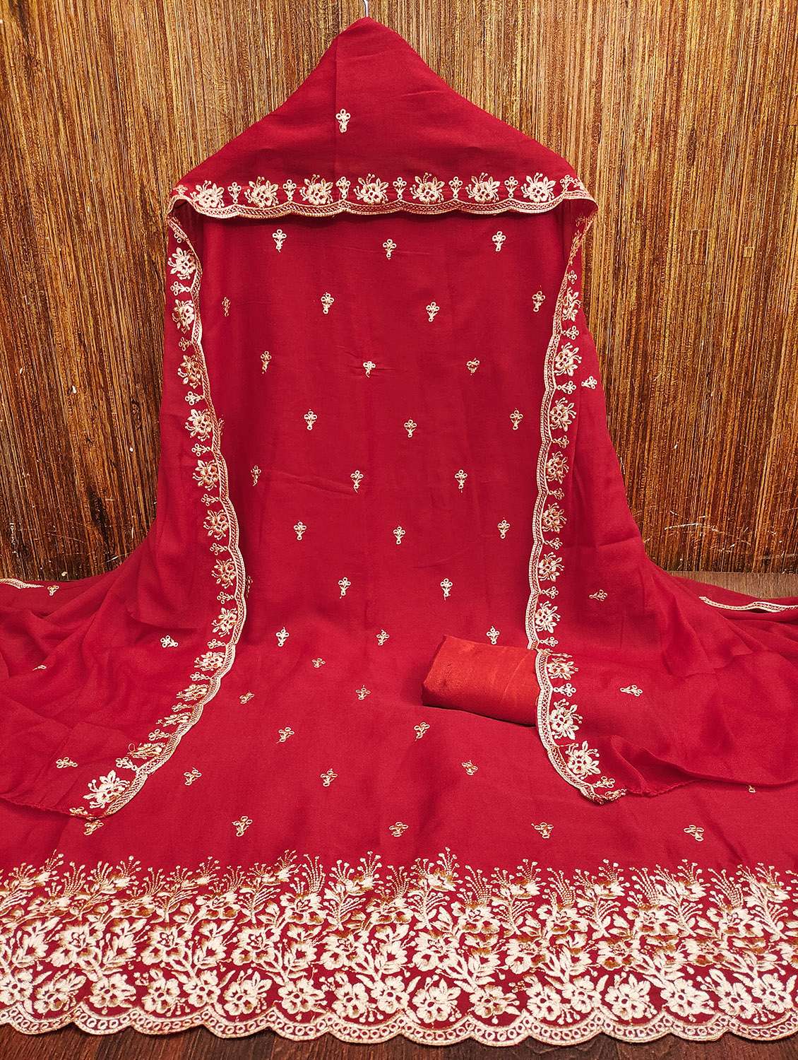 women solid with work unstitched suit set - 22422350 -  Standard Image - 2