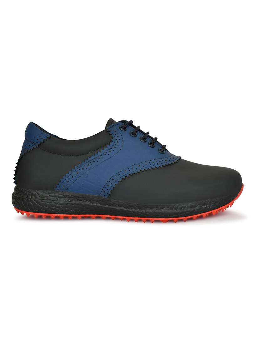 men black & blue lace up sport shoe - 22423710 -  Standard Image - 2