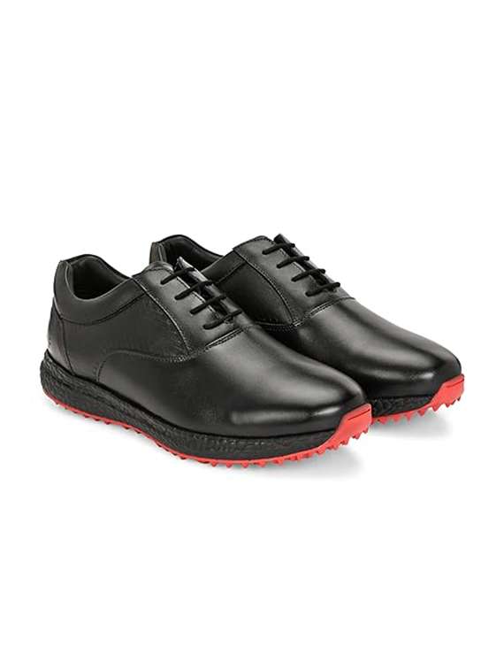 men solid lace up sport golf shoes - 22423713 -  Standard Image - 2